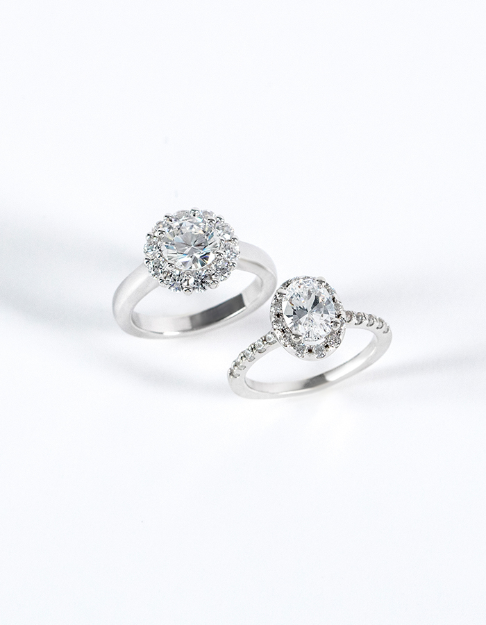 halo engagement rings