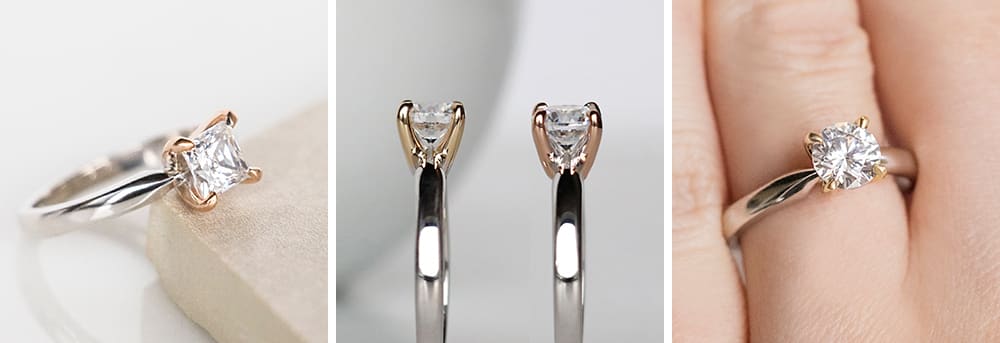 claw prong solitaires