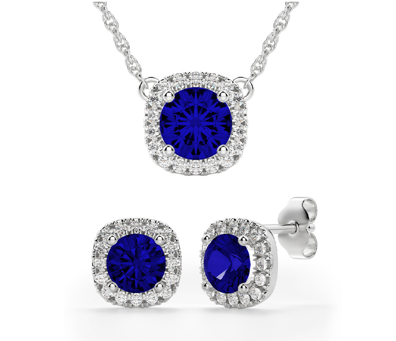 Sapphire Jewelry Set