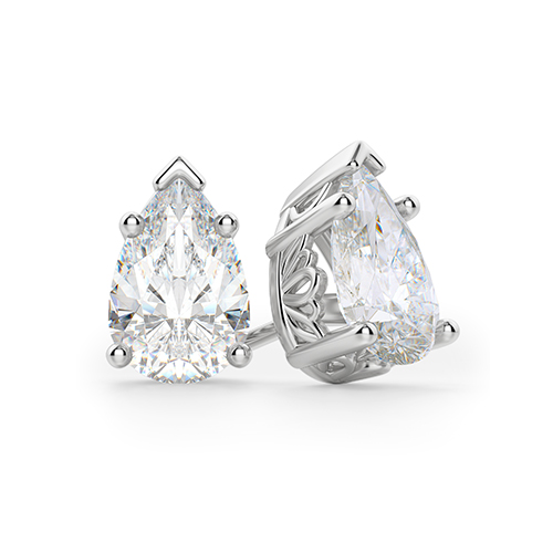 Pear Filigree Studs