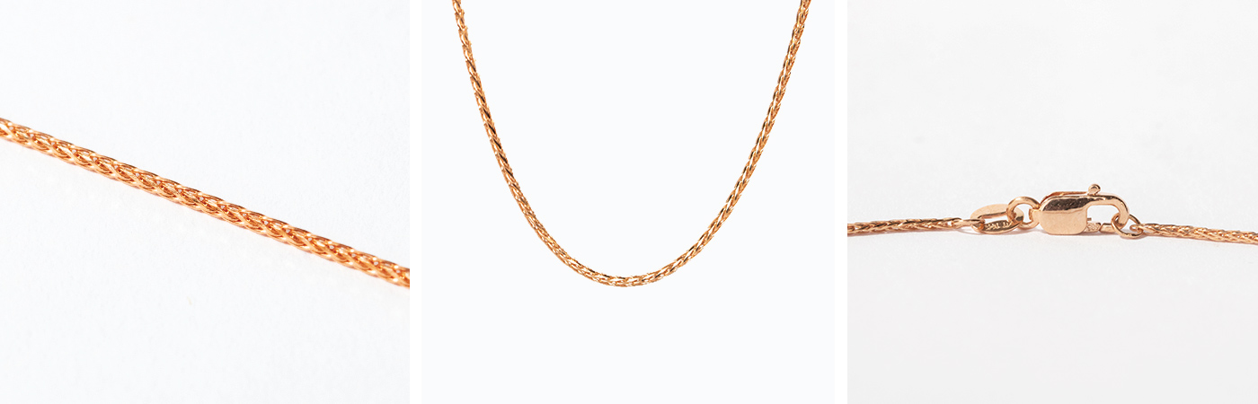 rose gold cable chain