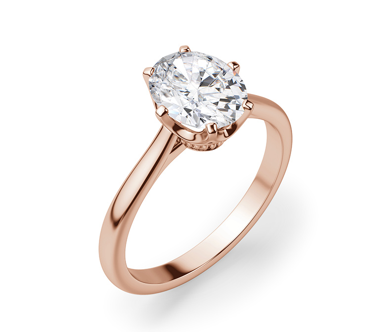 a multiple prongs engagement ring