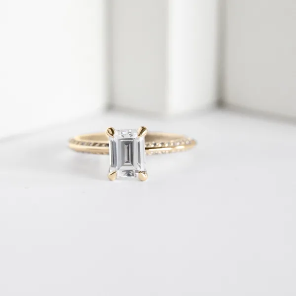 The Knife-Edge Accented Emerald Cut