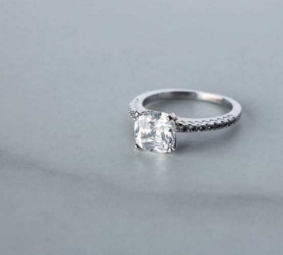 Angelix Accented Engagement Ring