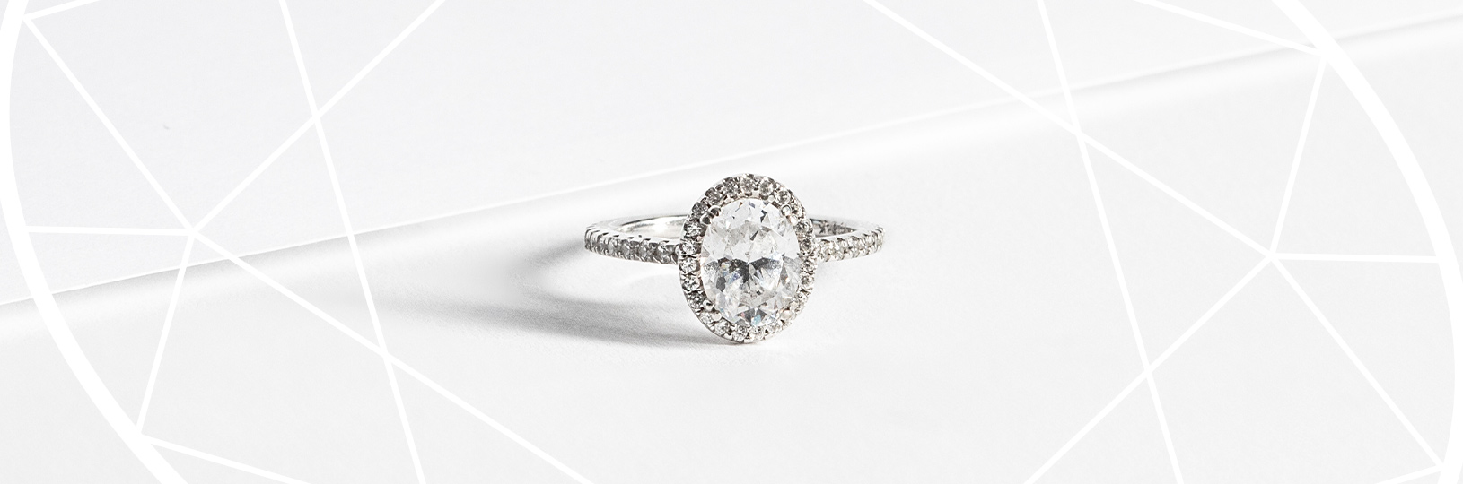 an oval cut engagement ring