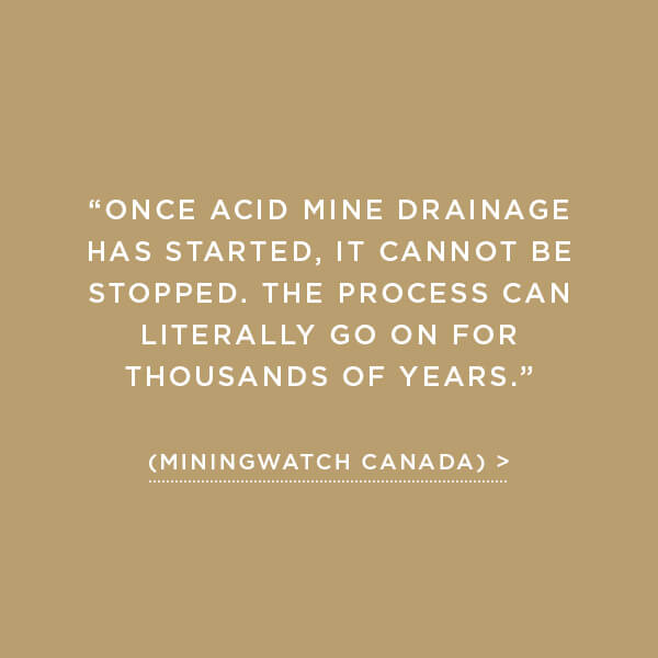 acid mine drainage